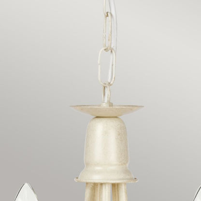 Elstead Lighting Minster 5-Light Ivory with Gold Patina Candle Chandelier