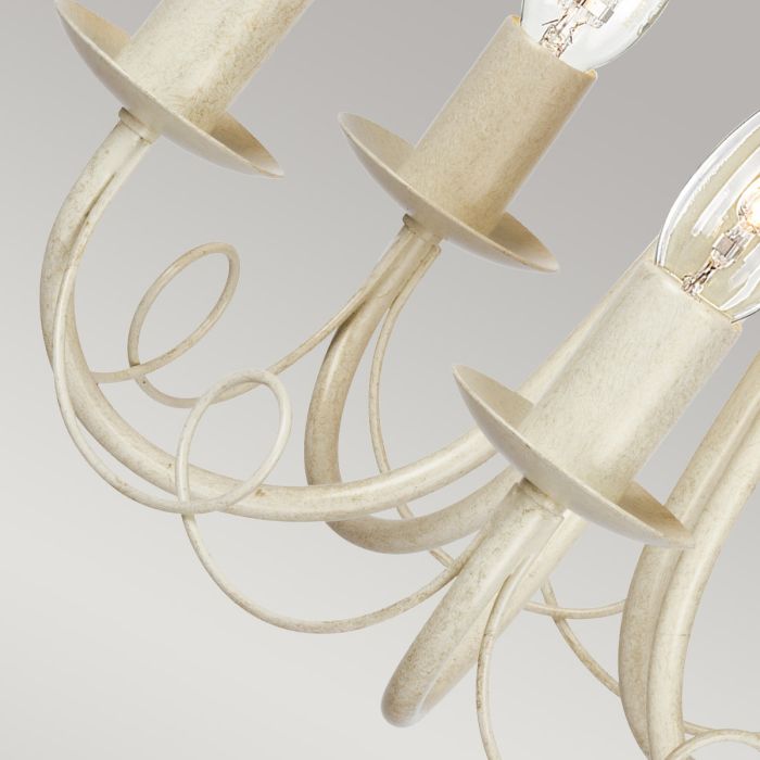 Elstead Lighting Minster 5-Light Ivory with Gold Patina Candle Chandelier