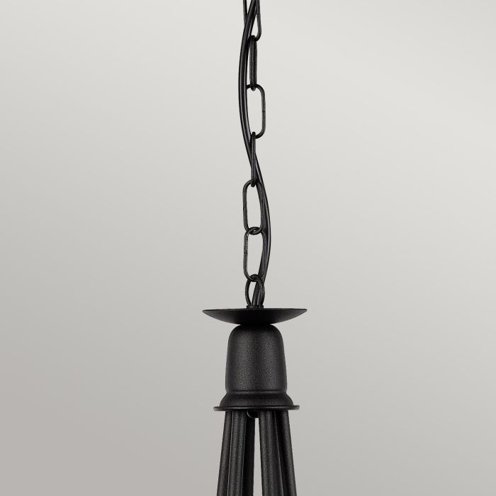 Elstead Lighting Minster 6-Light Black Candle Chandelier
