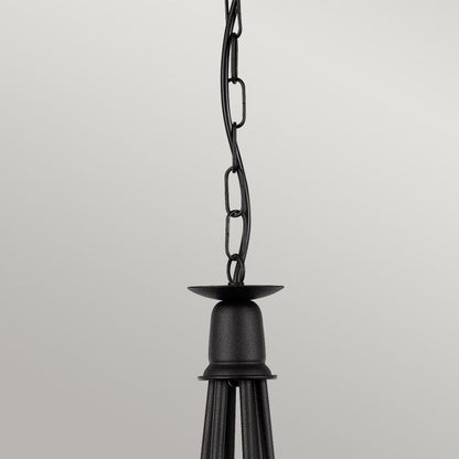 Elstead Lighting Minster 6-Light Black Candle Chandelier