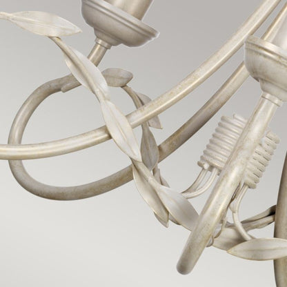 Elstead Lighting Olivia 5-Light Ivory with Gold Patina Candle Chandelier