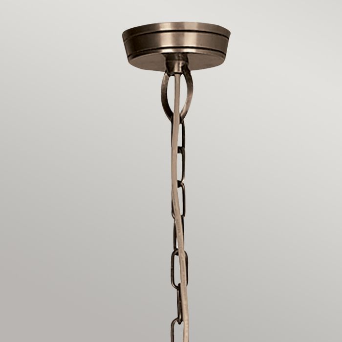 Elstead Lighting Pimlico 6-Light Dark Bronze Candle Chandelier