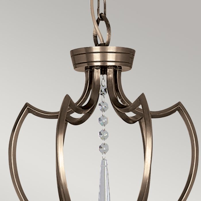 Elstead Lighting Pimlico 6-Light Dark Bronze Candle Chandelier