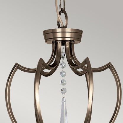 Elstead Lighting Pimlico 6-Light Dark Bronze Candle Chandelier