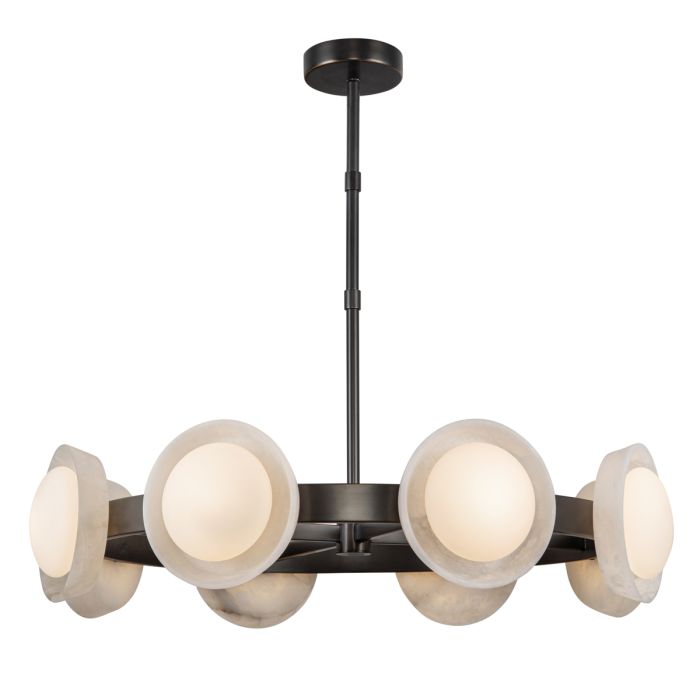 Alora Alonso 8-Light LED Urban Bronze Modern Chandelier