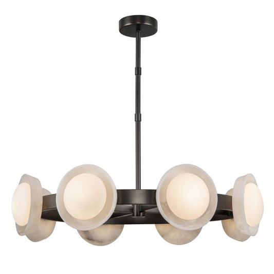 Alora Alonso 8-Light LED Urban Bronze Modern Chandelier