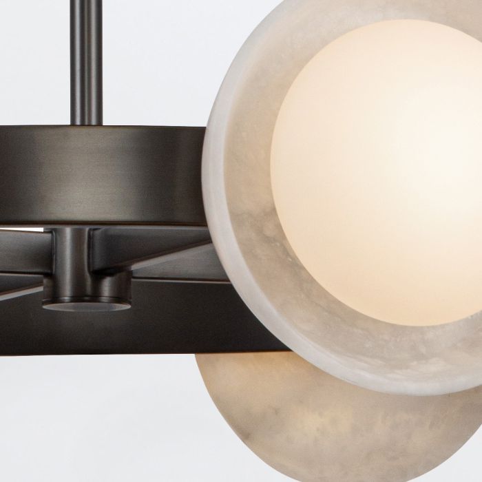 Alora Alonso 8-Light LED Urban Bronze Modern Chandelier