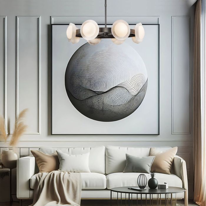 Alora Alonso 8-Light LED Urban Bronze Modern Chandelier