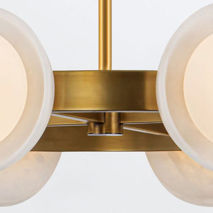 Alora Alonso 8-Light LED Vintage Brass Modern Chandelier