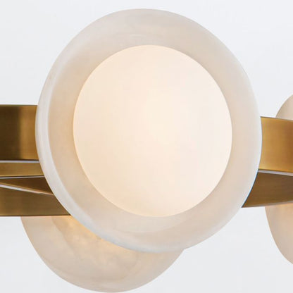 Alora Alonso 8-Light LED Vintage Brass Modern Chandelier
