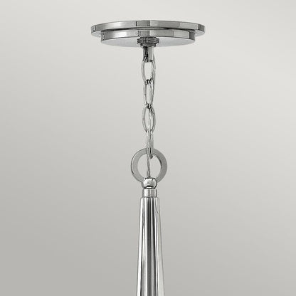 Hinkley Ascher 3-Light Polished Nickel Drum Chandelier