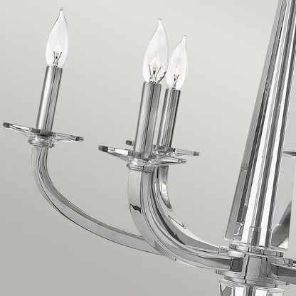 Hinkley Ascher 6-Light Polished Nickel Modern Chandelier