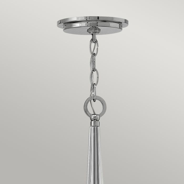 Hinkley Ascher 6-Light Polished Nickel Modern Chandelier