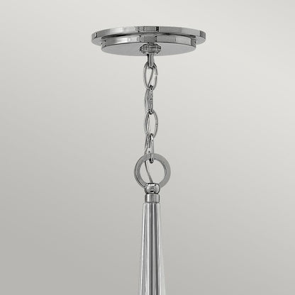Hinkley Ascher 6-Light Polished Nickel Modern Chandelier