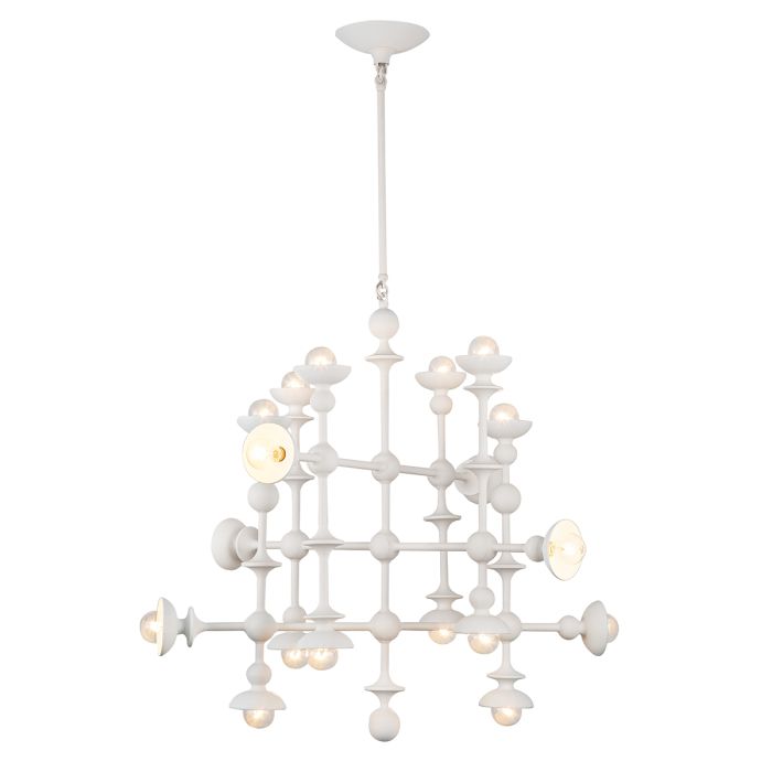 Alora Cadence 18-Light Antique White Modern Chandelier