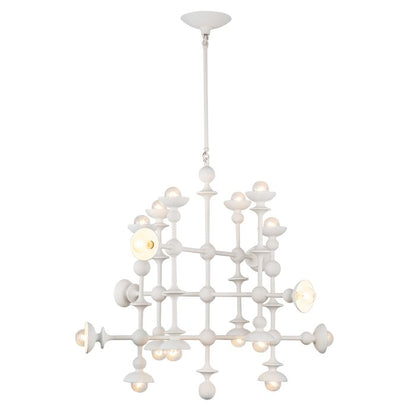 Alora Cadence 18-Light Antique White Modern Chandelier