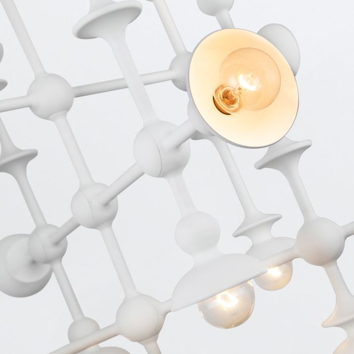 Alora Cadence 18-Light Antique White Modern Chandelier