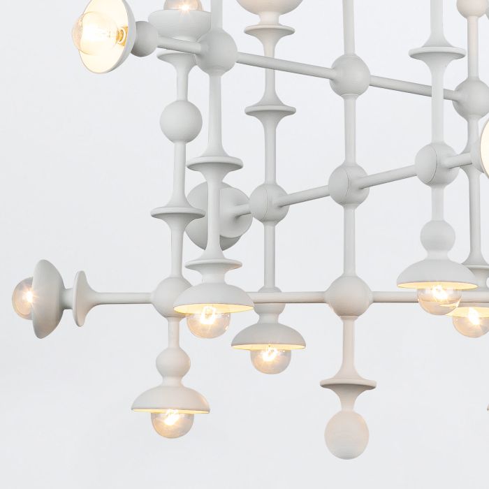 Alora Cadence 18-Light Antique White Modern Chandelier