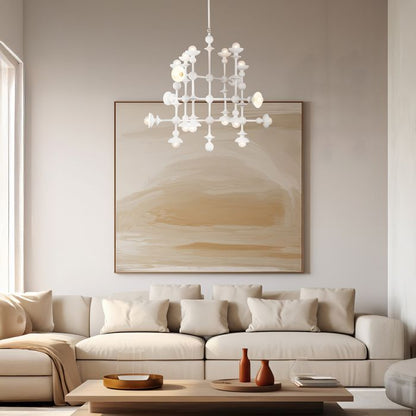 Alora Cadence 18-Light Antique White Modern Chandelier