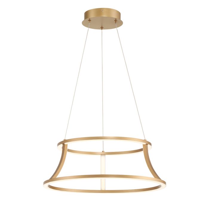 Eurofase Cadoux Integrated LED Satin Gold Ring Pendant Chandelier