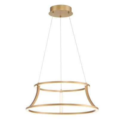 Eurofase Cadoux Integrated LED Satin Gold Ring Pendant Chandelier