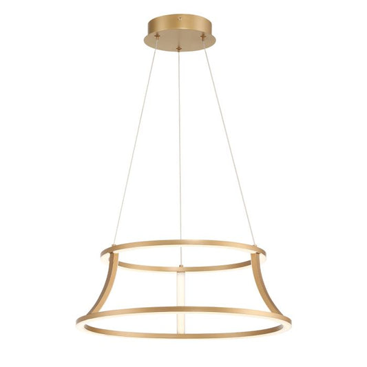 Eurofase Cadoux Integrated LED Satin Gold Ring Pendant Chandelier