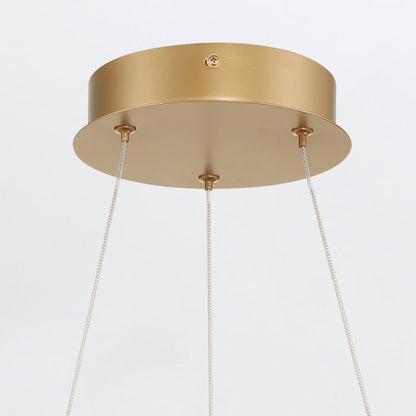 Eurofase Cadoux Integrated LED Satin Gold Ring Pendant Chandelier