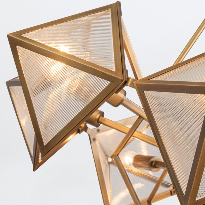 Alora Cairo 8-Light Vintage Brass Modern Chandelier