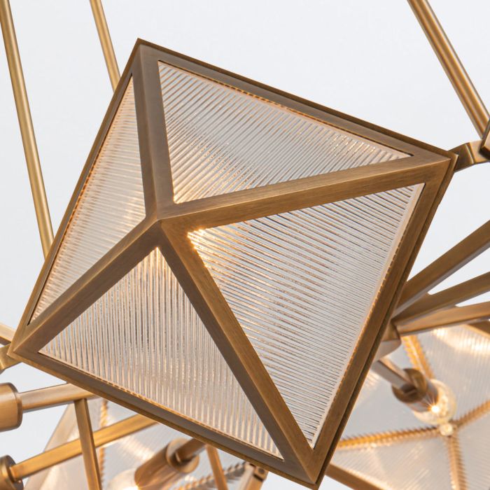 Alora Cairo 8-Light Vintage Brass Modern Chandelier