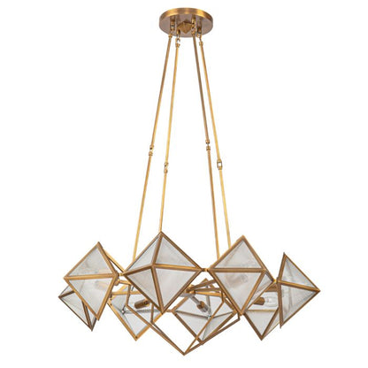 Alora Cairo 8-Light Vintage Brass Modern Chandelier