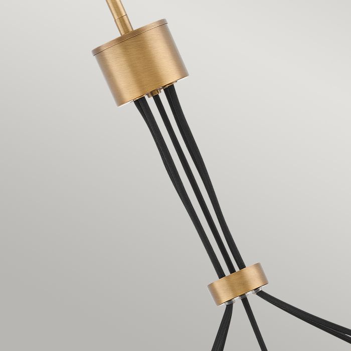 Hinkley Ensemble 5-Light Brushed Bronze Cage Chandelier