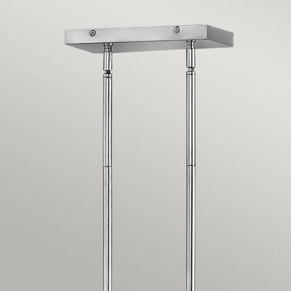 Hinkley Ensemble 6-Light Polished Nickel Linear Island Chandelier