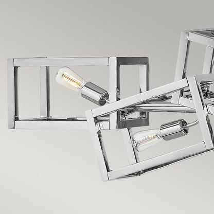 Hinkley Ensemble 6-Light Polished Nickel Linear Island Chandelier
