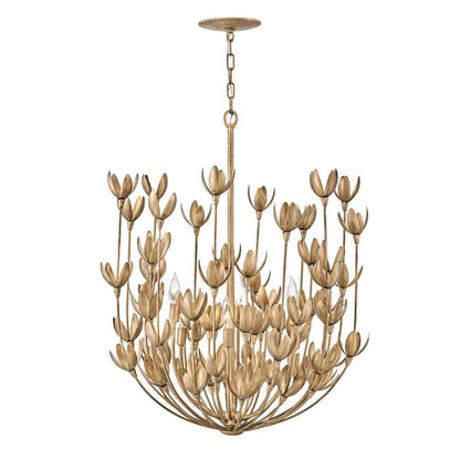 Hinkley Flora 6-Light Burnished Gold Modern Chandelier