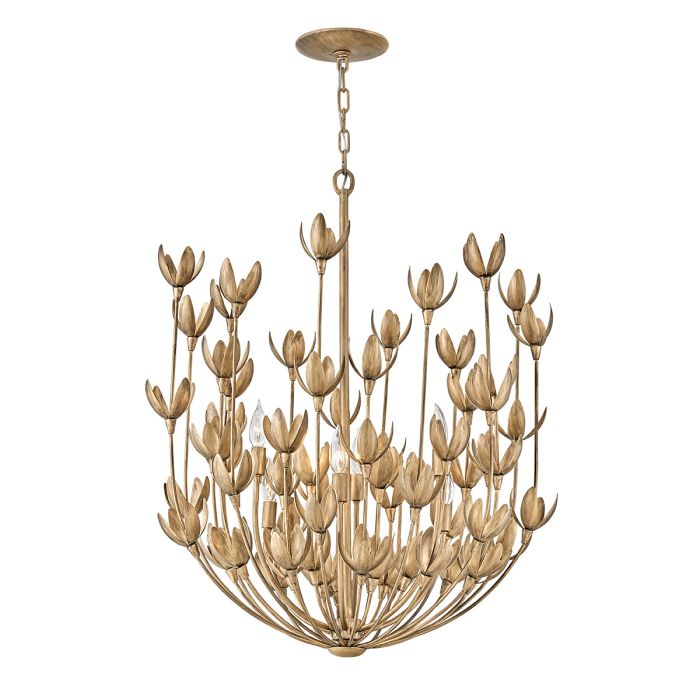 Hinkley Flora 6-Light Burnished Gold Modern Chandelier