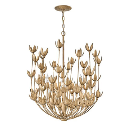 Hinkley Flora 6-Light Burnished Gold Modern Chandelier