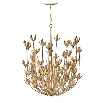 Hinkley Flora 6-Light Burnished Gold Modern Chandelier
