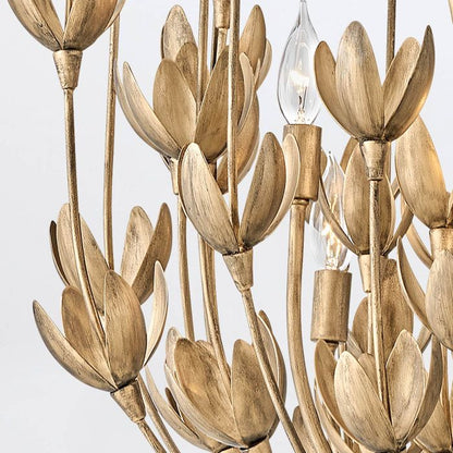 Hinkley Flora 6-Light Burnished Gold Modern Chandelier