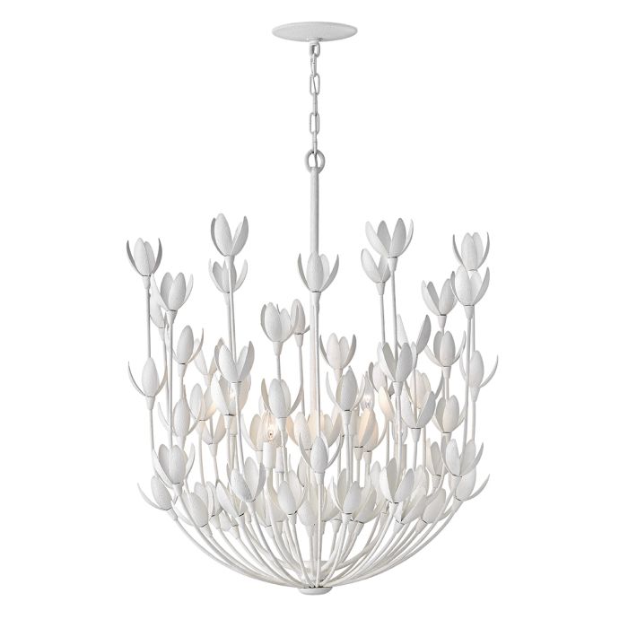 Hinkley Flora 6-Light Textured Plaster Modern Chandelier