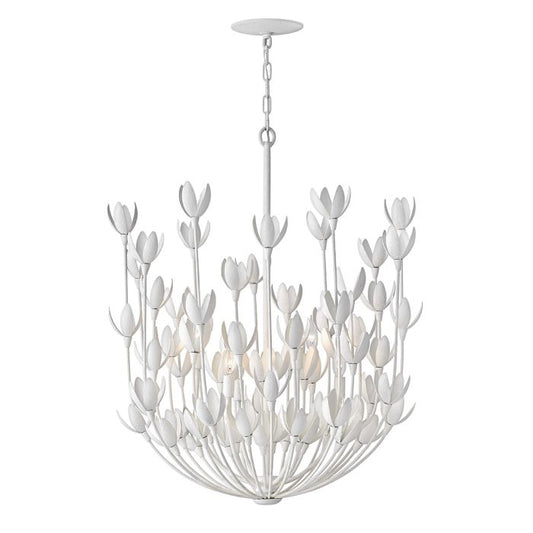 Hinkley Flora 6-Light Textured Plaster Modern Chandelier