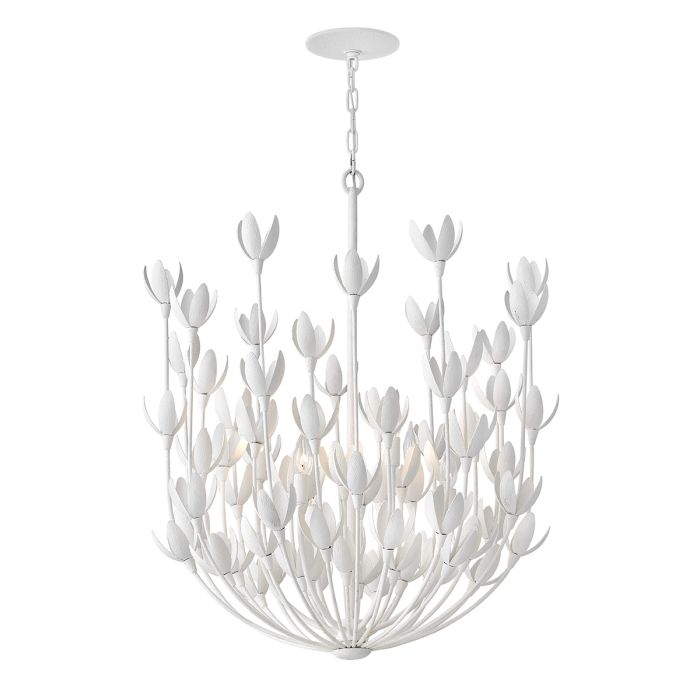 Hinkley Flora 6-Light Textured Plaster Modern Chandelier