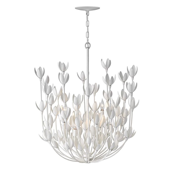 Hinkley Flora 6-Light Textured Plaster Modern Chandelier