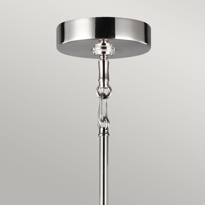 Generation Lighting (Feiss) Harper 5-Light Polished Nickel Glass Globe Chandelier
