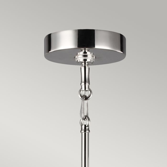 Generation Lighting (Feiss) Harper 7-Light Polished Nickel Glass Globe Chandelier