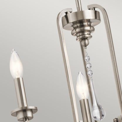 Kichler Karlee 3-Light Classic Pewter Candle Chandelier