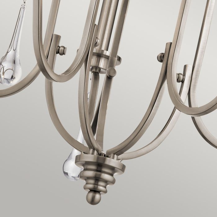 Kichler Karlee 5-Light Classic Pewter Candle Chandelier