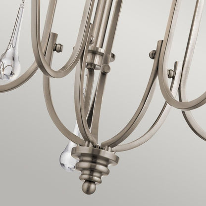 Kichler Karlee 5-Light Classic Pewter Candle Chandelier