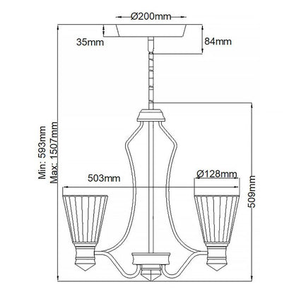 Kichler Kayva 9-Light Polished Nickel LED Glass Chandelier