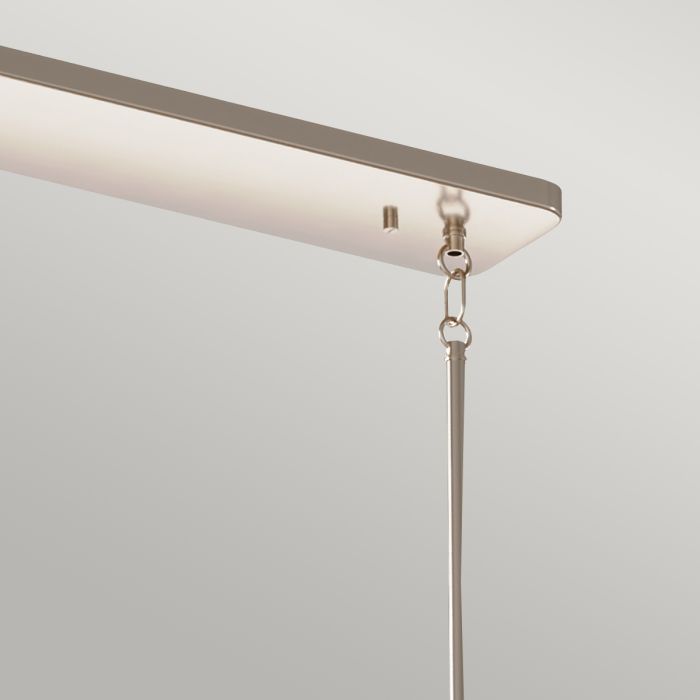 Kichler Kimrose 10-Light Polished Nickel Linear Island Chandelier
