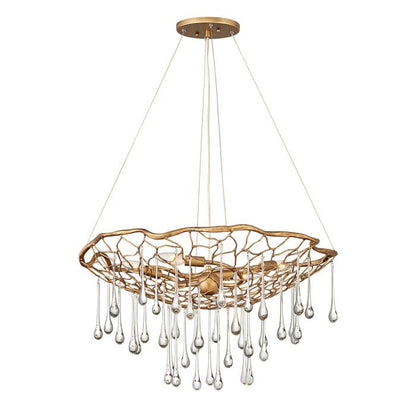 Lisa McDennon by Hinkley Laguna 4-Light Burnished Gold Modern Chandelier